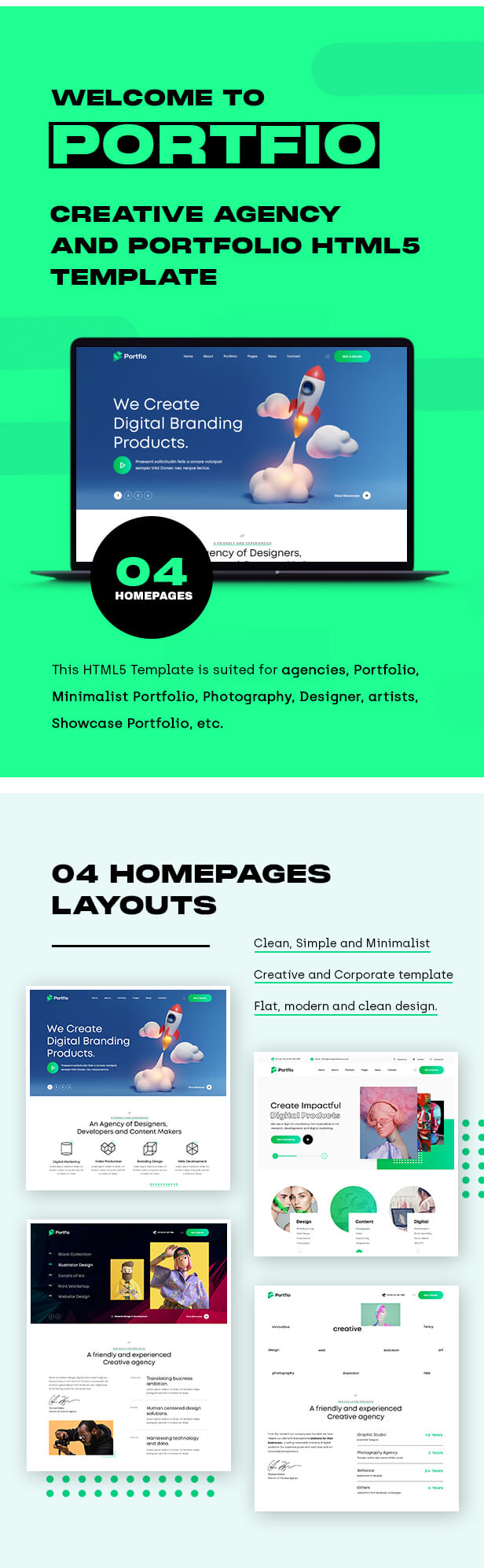 Portfio | Creative Agency & Portfolio HTML Template - 2