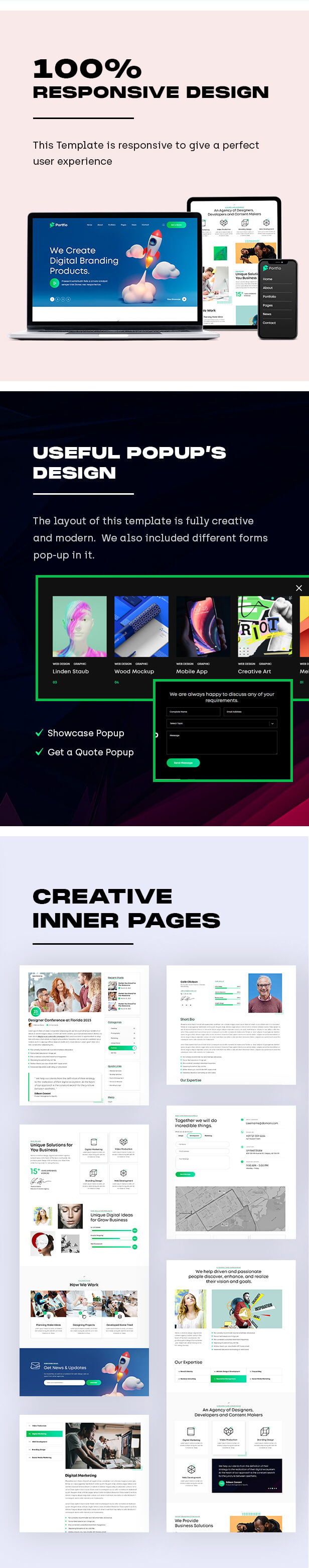 Portfio | Creative Agency & Portfolio HTML Template - 3